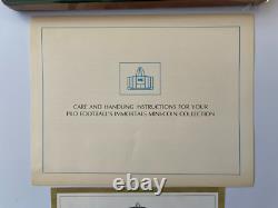 FRANKLIN MINT Silver Medal Set Football Immortals Hall of Fame 50 pc Complete