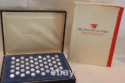 FRANKLIN MINT States of the Union Mini-Coin Set. 925 Sterling Silver 1st Edition
