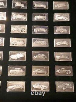 FRANKLIN MINT The Centennial Car Mini-Ingot Collection Sterling Silver Bars