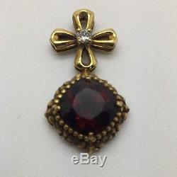 Fabergé Imperial Crown Franklin Mint Sterling Silver Garnet 14k Diamond PearlCOA