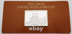 First Edition Franklin Mint Great Sailing Ships Endeavor Sterling Silver Ingot