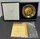First Franklin Mint Annual Gold Plated On Sterling Silver Dish + Box & Paperwork