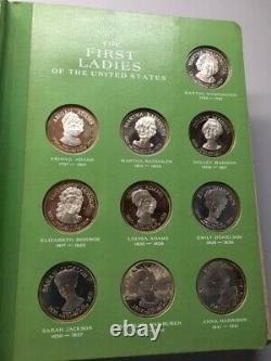 First Ladies of the United States Sterling Silver Proof Set 40 + 2 Medals