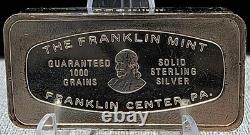 First National Bank OF Omaha Nebraska Franklin Mint 65.9 Gram. 925Sterling Rc731
