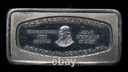 First Orlando Florida Franklin Mint 1970 0420 925 Sterling Silver art bar C2028