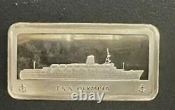 First Proof Collection Franklin Mint 50 Bars Sterling Ship Ingots withOriginal Box