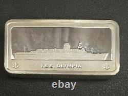 First Proof Collection Franklin Mint 50 Bars Sterling Ship Ingots withOriginal Box