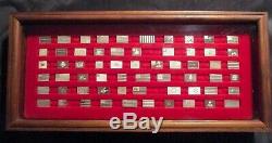 Flags of the American Revolution Franklin Mint Mini Sterling Silver Ingot Set