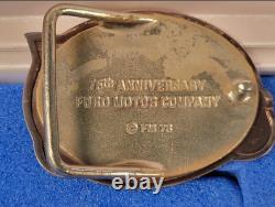 Ford 75th Anniversary Sterling Silver Ingot Belt Buckle withCoA by Franklin Mint