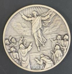 Franklin Life Of Jesus Christ Vita Christi Medal Sterling Silver Set 55.8 Oz