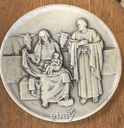 Franklin Life Of Jesus Christ Vita Christi Medal Sterling Silver Set 55.8 Oz