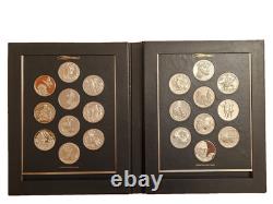 Franklin MInt Sculptors' Studio Series I Silver Medal Set 50 ozt 900 Minted