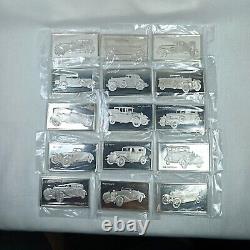 Franklin Mint (1 of 15), Sterling Silver Centennial Classical cars, Bullion, Ag