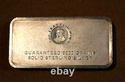 Franklin Mint 10.53 Troy Ounce Sterling Silver. 925 Purity Bar