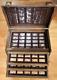 Franklin Mint 100 Car Sterling Silver Ingot Collection In Wooden Case With Book