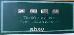 Franklin Mint 100 Greatest Cars Silver Miniature Limited Edition Collection