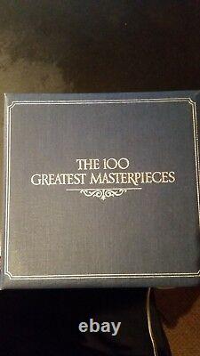 Franklin Mint 100 Greatest Masterpieces Stirling Silver Medal/Coin Collection