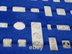 Franklin Mint 100 Greatest Stamps Sterling Silver Set with COA Cards READ Incompl