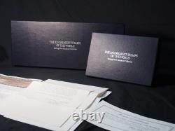 Franklin Mint 100 Greatest Stamps Sterling Silver Set with COA Cards READ Incompl