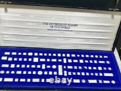 Franklin Mint 100 Greatest Stamps of the World Silver Miniature (missing 2)