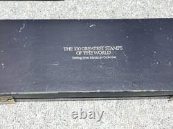 Franklin Mint 100 Greatest Stamps of the World Silver Miniature (missing 2)