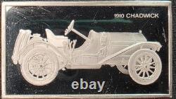 Franklin Mint 1000 Grain Sterling Silver Bar-1910 Chadwick Antique Car. 925