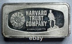 Franklin Mint 1000-Grain Sterling Silver Bar Harvard Trust Company, MA