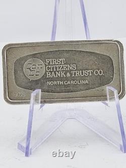Franklin Mint 1000 Grains (65.6 Grams) 0.925 Sterling Silver 1973 Bar