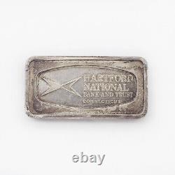 Franklin Mint 1000 Grains Hartford National Bank Sterling Silver Bar