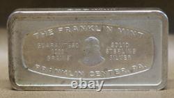 Franklin Mint 1000 grains. 925 sterling silver bar 1971 First Metals bank trust