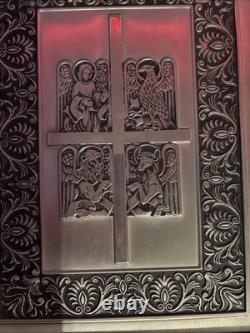 Franklin Mint 12 Oz Sterling Silver Sculpted Cover Family Bible 1 Of 3441 Made