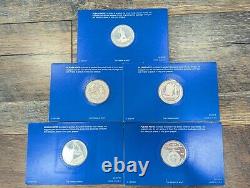 Franklin Mint 13 Original States Sterling Silver Proof Medal Set Original Cards