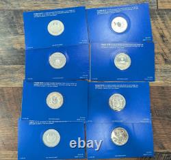 Franklin Mint 13 Original States Sterling Silver Proof Medal Set Original Cards