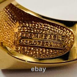 Franklin Mint 14k Gold Over Sterling Silver. 925 Ring Onyx 14K Eagle Size 12.5