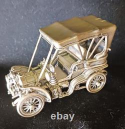 Franklin Mint 172 g Sterling Silver Car Miniatures-1903 Fiat Issue No. 1