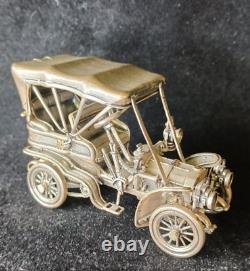 Franklin Mint 172 g Sterling Silver Car Miniatures-1903 Fiat Issue No. 1