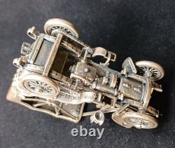 Franklin Mint 172 g Sterling Silver Car Miniatures-1903 Fiat Issue No. 1