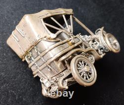 Franklin Mint 172 g Sterling Silver Car Miniatures-1903 Fiat Issue No. 1