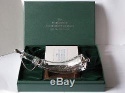 Franklin Mint 1776-1976 POWDERHORN Gun War Sterling Silver + Baccarat Crystal