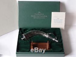 Franklin Mint 1776-1976 POWDERHORN Gun War Sterling Silver + Baccarat Crystal