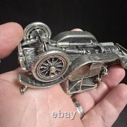 Franklin Mint 1913 Cadillac Coupe Sterling Silver model 143 Scale