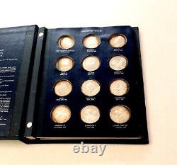 Franklin Mint 1970 America In Space, 24 medals, 20 oz Sterling