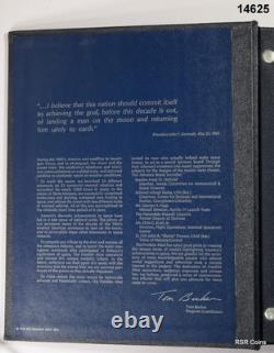 Franklin Mint 1970 America In Space 36 Medal Set In Album Sterling Silver! #14625