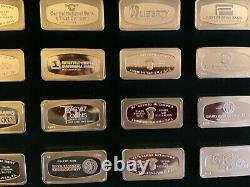 Franklin Mint 1971 Bank Marked Silver-Ingot 50 States Sterling Complete 1000 GRN