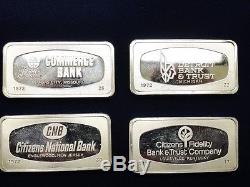Franklin Mint 1972 Bank Ingots. 925 Solid Sterling Silver 925 Bars Bullion 104oz