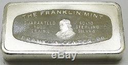 Franklin Mint 1972 Bank Ingots. 925 Solid Sterling Silver 925 Bars Bullion 104oz