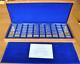 Franklin Mint 1972 Bank Marked 50 Sterling Silver Ingot Collection In Case Coa