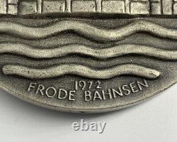 Franklin Mint 1972 Frode Bahnsen Denmark Commemorative Sterling Silver Medal