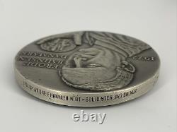 Franklin Mint 1972 Frode Bahnsen Denmark Commemorative Sterling Silver Medal