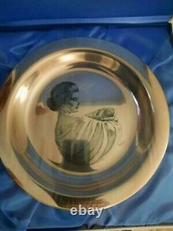 Franklin Mint 1972 Mother's Day Plate SOLID STERLING SILVER New Factory Sealed